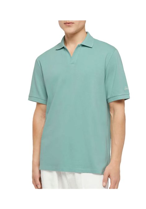 Polo Mc2 Saint Barth uomo Charles verde salvia piquet senza bottoni MC2 SAINT BARTH | Polo | CHARLES00094H53